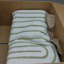 Lahome Abstract 8x10 Rugs for Living Room, Soft Green 8x10 Area Rugs for Bedroom Non-Slip, Ultra-Thin Rainbow Boho Accent Carpet for Dining Room Office, Green