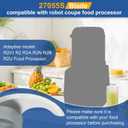 27055 S Smooth Blade Compatible with robot coupe Commercial Food Processor, Replacement for R201, R2, R2A, R2N, R2B, R2U, Stainless Steel Blade with Pitch