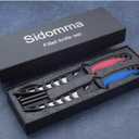 Sidomma 2 pcs Fishing Fillet Knife Set Stainless Steel 6.5 Inch Pro Fish Knife for Filleting, Fishing Gear, Fishing Tool Set, Fishing Sccessories Gifts for Men