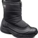 BASS OUTDOOR Women's Pull-on Boots Snow, Rain Or Cold Weather Hiking (11, Black)