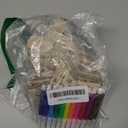 Honoson 36pcs Patriotic Crafts Set to Paint 24 Labor Day 3D Wood Stars Cutouts with 12 Colored Pens DIY Unfinished Slices Independence Day Party Decor Veterans Tray Cutout Ornament