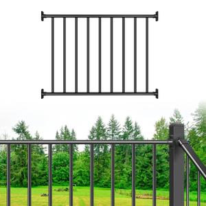 36+2" H x 4 ft. W Aluminum Porch & Deck Railing System,1 Panel