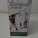 3-in-1 Baseball Set for Kids: Hanging Batting Tee + T Ball Stand Set Auto Ball Launcher for Toddlers & Youth Adjustable Height with 6 Balls 2 Bats Outdoor&Indoor Toys Sports Gifts for 3-12 Years Old (Light Green)