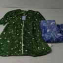 Fleece Baby Sleep Sack 18-24 Months Long Sleeve 2.0 Tog Baby Wearable Blanket with 2-Way Zipper Warm Sleeping Sack for Toddler Infant - XLarge Blue Green Planet