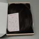 REECHO 11" Short Bob Wig with bangs Synthetic Hair for White Black Women Color: Black Brown