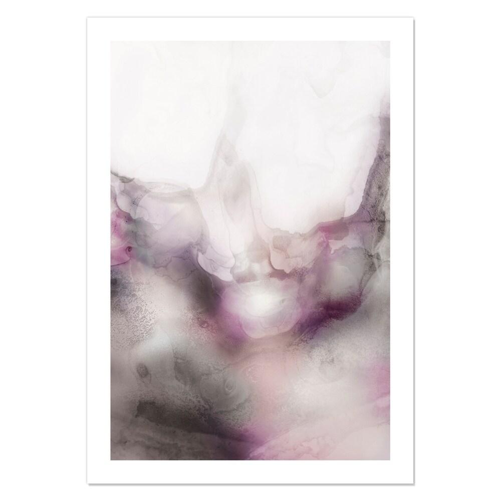 Lavender Bubbles II Blush - Purple, Picture With Frame 16×20" White