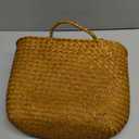 Handmade Seagrass Woven Tote Bag Natural Style Vintage Craftsmanship Lightweight Handheld and Shoulder Bag for Summer Outings and Beach Adventures Flower Basket Beach Bag Woven for Women