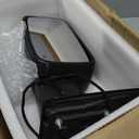 Left Driver Side Mirror Compatible With 2014-2018 Ram 1500 2500/2019-2022 Ram 1500 Classic With Manual Folding Power Glass Heated Temperature Sensors Matte Black Replacet68462819AA(6Pins)