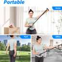 Foldable Shoulder Wand for Physical Therapy & Rotator Cuff Rehab - Lightweight, Portable & Long Enough - Exercise Equipment & Stretching Tool