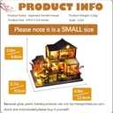 CUTEBEE Dollhouse Miniature with Furniture, DIY Wooden Dollhouse Kit Plus Dust Proof, Creative Room Idea (Japanese Garden House)