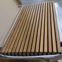 Art3d 4 Pack 47.2 x 23.6in. Wood Slat Acoustic Panels for Wall and Ceiling - 3D Fluted Sound Absorbing Panel with Wood Finish - Teak