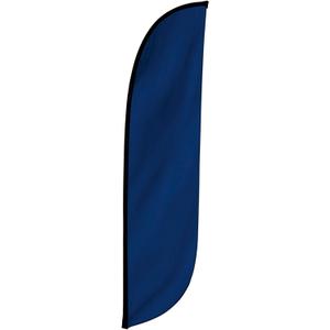 LookOurWay Feather Flag Banner - 12 Feet Tall Advertising Flags for Outdoor Business and Events Promotion - Swooper Flag Only - Solid Color Flags - Blue (10M1200060)