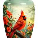 YATSKIA Red Cardinal Bird Urn for Ashes Mom & Dad - Cremation Urn for Adult Ashes Male & Female - Burial Urns for Adult Human Ashes - Funeral Decorative Urn - Human Remains Memorial Urns