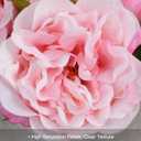 florisso Light Pink Rose Artificial Flowers - 13 Branches Faux Roses for Vase Decor, Wedding Centerpieces & Living Room Accents (Silk Artificial Roses)