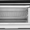 Cuisinart Custom Classic Toaster Oven Broiler, 1800 Watt Countertop Toaster Oven to Bake, Broil, and Toast, Non-Stick Interior, Consistent Toast Control, Brushed Stainless Steel/Black, TOB-40N