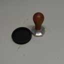 Coffee Tamper Espresso Press with Tamper Mat 304 Stainless Steel Flat Base Wooden Handle for Coffee Grounds Barista Espresso Machines Accessory (53MM)