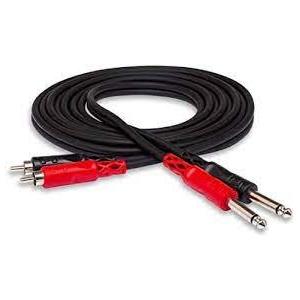 HOSA CPR-204 STEREO INTERCONNECT CABLE DUAL 1/4" TS TO DUAL RCA 4 METER