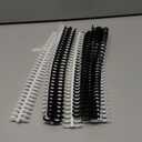 10 Pcs Binding Combs 30 Rings Comb Binding Spines Plastic Spiral Book Binder for Teacher Student Document Notebook File Making, Black White