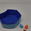 Cat Pool with Toys, Portable Cat Pool Toys, Fish Tank Cat Toys for Bored Indoor Cats, Cat Kick Toy Self-Play Pool, Folding Pool Pet Cleaning Basin (11.81*3.94 Inches)