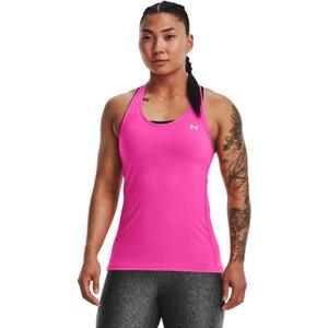 Under Armour Women's HeatGear Racer Tank ((652) Rebel Pink / / Iridescent)