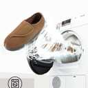 LongBay Men's Memory Foam Diabetic Slippers Comfy Warm Plush Fleece Arthritis Edema Swollen House Shoes