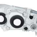 munirater 81110-06520 Right Front Chrome Projector Headlight Light Lamp Passenger Side Replacement for Camry 4-Door Sedan 2010 2011