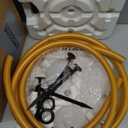 Balloon Arch Kit - Free Bending Shape, Balloon Column Stand Independent Suspended Standing, 12" Water-Filled Base - Ideal for Weddings, Baby Showers, and Birthday Parties (Golden 8.2ft & 5ft)