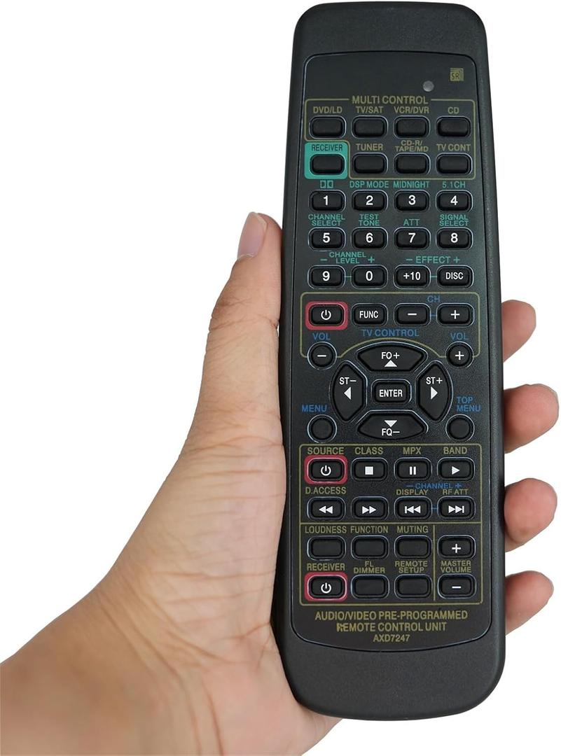 Replacement Remote Control for Pioneer AXD7246 XXD3038 XXD3039 VSX-D412 VSX-D412-K VSX-D412-S VSX-D309 Audio Video Multi-Channel Receiver