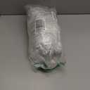 No Hook Teal Flower Shower Curtain with Snap in Fabric Liner Set, Daisy Rustic Farmhouse Double Layers Waterproof Fabric with See Through Top Window Open Grommet Bath Curtain 71x86 Inch