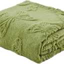 Throw Blankets with Butterfly,Soft Warm Blankets for Lover Mom Father Friends Gifts Pets,Lightweight Fuzzy Blanket for Couch Sofa Bed(Sage Green,50"x60")