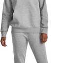 Under Armour womens Rival Fleece Joggers (4X-Large, (012) Mod Gray Light Heather / / White)