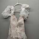 Women's Wedding Dresses Chic Lace Evening Dresses V Neck Ruffle Sleeves Beachy Boho Outdoorsy Wedding Gowns XL