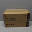 Wisuce Bamboo Desk Organizer - Mini Bamboo Desk Drawer Tabletop Cosmetic Storage Organization for Office or Home White with Shelf