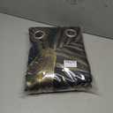 Black Gold Full Blackout Curtains for Bedroom Tropical Leaf Curtain Panels Room Darkening Thermal Insulated Noise Reducing Grommet Window Treatments Sets, 52x90Inch, 2 Panels