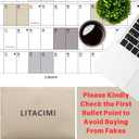Yearly Wall Calendar with Holidays, Full Year Calendar One Page, Annual Year Wall Calendar with Stickers, Horizontal, 23"X 33" (Open), Paper Folded