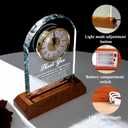 Thank You Gifts for Men Women -LED Crystal Clock with Laser Engraving 9x6.7,Appreciation Gift for Friends Teacher Hostess Nurse,Thanksgiving Gratitude Gifts for Boss Employee Coworkers