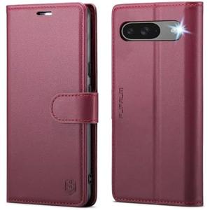 FLIPALM Wallet Case for Google Pixel 10 5G/Pixel 10 Pro, RFID Blocking Credit Card Holder, PU Leather Folio Flip Kickstand Protective Shockproof Cover (Red)