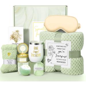 Mothers Day Gifts for Mom Wife Grandma Daughter Friends Sister, Happy Birthday Gifts for Women Mom Her Friend Sister Wife Grandma, Self Care Gift Get Well Relaxing Spa Gift Basket Set