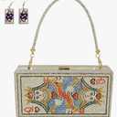 Diamond Sliver Crystal Evening Bag Rhinestone Bling Money Purses Poker Card Handbags Clutch For Party