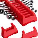 ROTATION 42PC Modular Wrench Organizer - Heavy Duty Tool Box Drawer Insert with SAE Metric Labels, Professional Mechanics Tool Storage System, Expandable Grid Holder