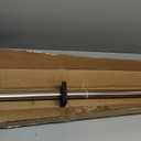 Brushed Nickel Curtain Rods for Windows 72 to 144 Inch,Adjustable Drapery Rods with Aluminum End Cap and Full Surround Brackets,1-Inch Window Curtain Rod for Wall and Ceiling Mount