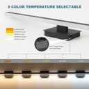 Joossnwell Bathroom Vanity Light Black Dimmable 5CCT Bathroom Lighting FIixtures Over Mirror 39.37 Inch Modern Vanity Light bar Led Bath Light ETL Certificated, 39.37 Inch Long
