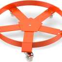 55 Gallon Drum Dolly, Heavy Duty 1250Lbs Load Capacity, Barrel Dolly Cart, Steel Frame with 5 Swivel Casters for Warehouse Drum Handling, 2pcs