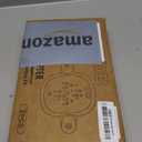 2 Pcs Baby Gate Banister Adapter, No Drilling Stair Mounting Fittings Fits 1.57''- 3.94'' Wide Square/Round Railing, Works with Retractable/Mesh/Iron Gates, Stair Banister Protector (White)