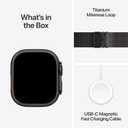 Apple Watch Ultra 3 [GPS + Cellular 49mm] Running & Multisport Smartwatch w/Rugged Titanium Case w/Black Titanium Milanese Loop - M. Satellite Communications, Advanced Health & Fitness Tracking