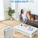 Midea 3,000 Sq. Ft. Dehumidifier for Basement, With Reusable Air Filter 35 Pint - Ideal For Basements, Large & Medium Sized Rooms, And Bathrooms (White)