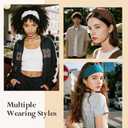 HSEM Headbands for Women, Wide Elastic Head Bands, Non-Slip Thick Hair Bands, Sports Stretchy Sweat Bands, Large Knotted Soft Headband, Gray Burgundy Green Black Coffee Navy