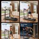 YPOO Walking Pad with 14% Incline Under Desk Treadmill for Home & Office