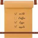 Lincia 36 Inch Kraft Paper Roll Dispenser Wall Mounted 30 Meters Brown Grocery List Note Craft Butcher Paper Roll Holder Memo Board for Wall Decor, to-do Lists, DIY Drawing, Artwork, Creative