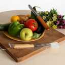 Stuffed Vegetable Corer Tool Zucchini, Eggplant & Pepper Corer, Apple Seed Remover, Stainless Steel Blade, Easy & Safe Wooden Handle